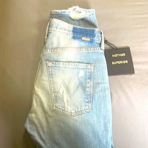 Brand new with tags! Mother Superior scrapper ankle jeans in Bless you again!